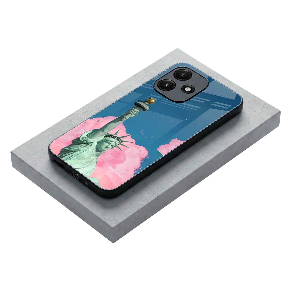 Dreamy Freedom stylish phone case for redmi 12 5g | glossy glass and slim fit