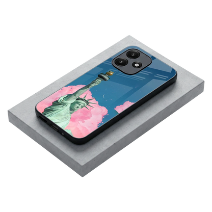 Dreamy Freedom stylish phone case for redmi 12 5g | glossy glass and slim fit