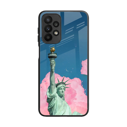 Dreamy Freedom back phone cover | glass case for samsung galaxy a23