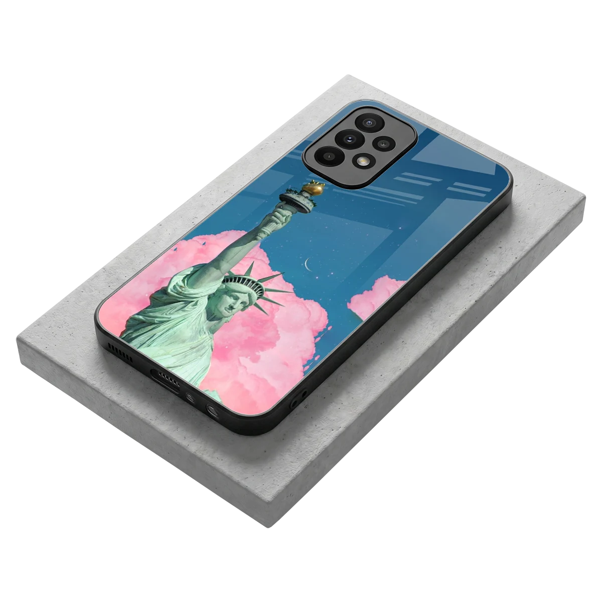 Dreamy Freedom stylish phone case for samsung galaxy a23 | glossy glass and slim fit