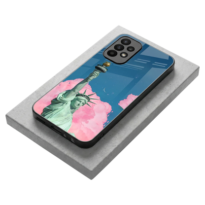 Dreamy Freedom stylish phone case for samsung galaxy a23 | glossy glass and slim fit