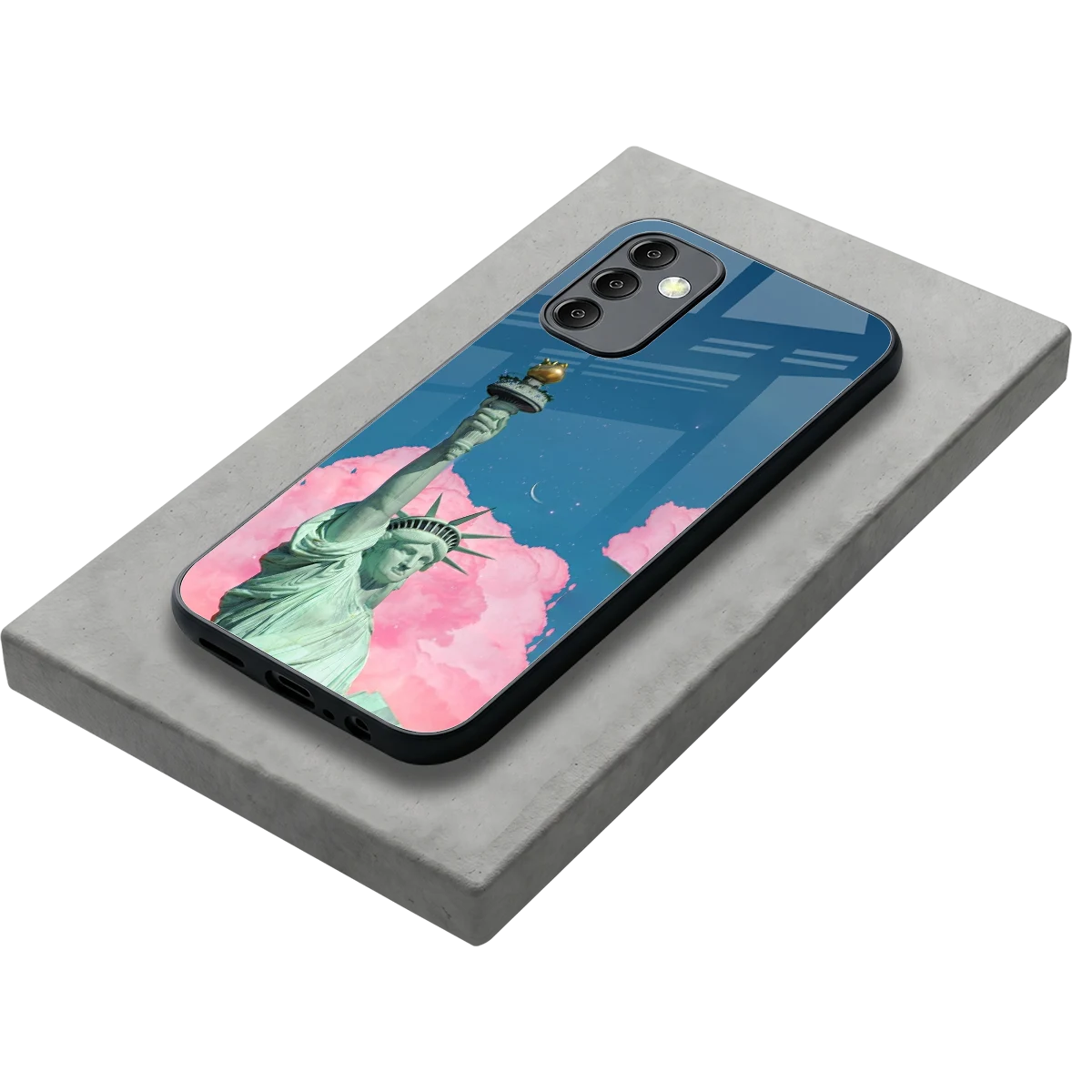 Dreamy Freedom stylish phone case for samsung galaxy m14 5g | glossy glass and slim fit
