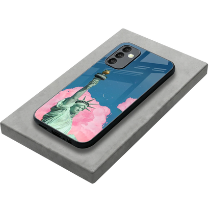 Dreamy Freedom stylish phone case for samsung galaxy m14 5g | glossy glass and slim fit
