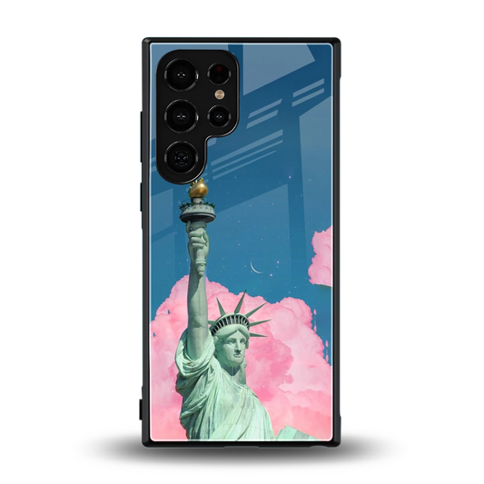 Dreamy Freedom back phone cover | glass case for samsung galaxy s24 ultra