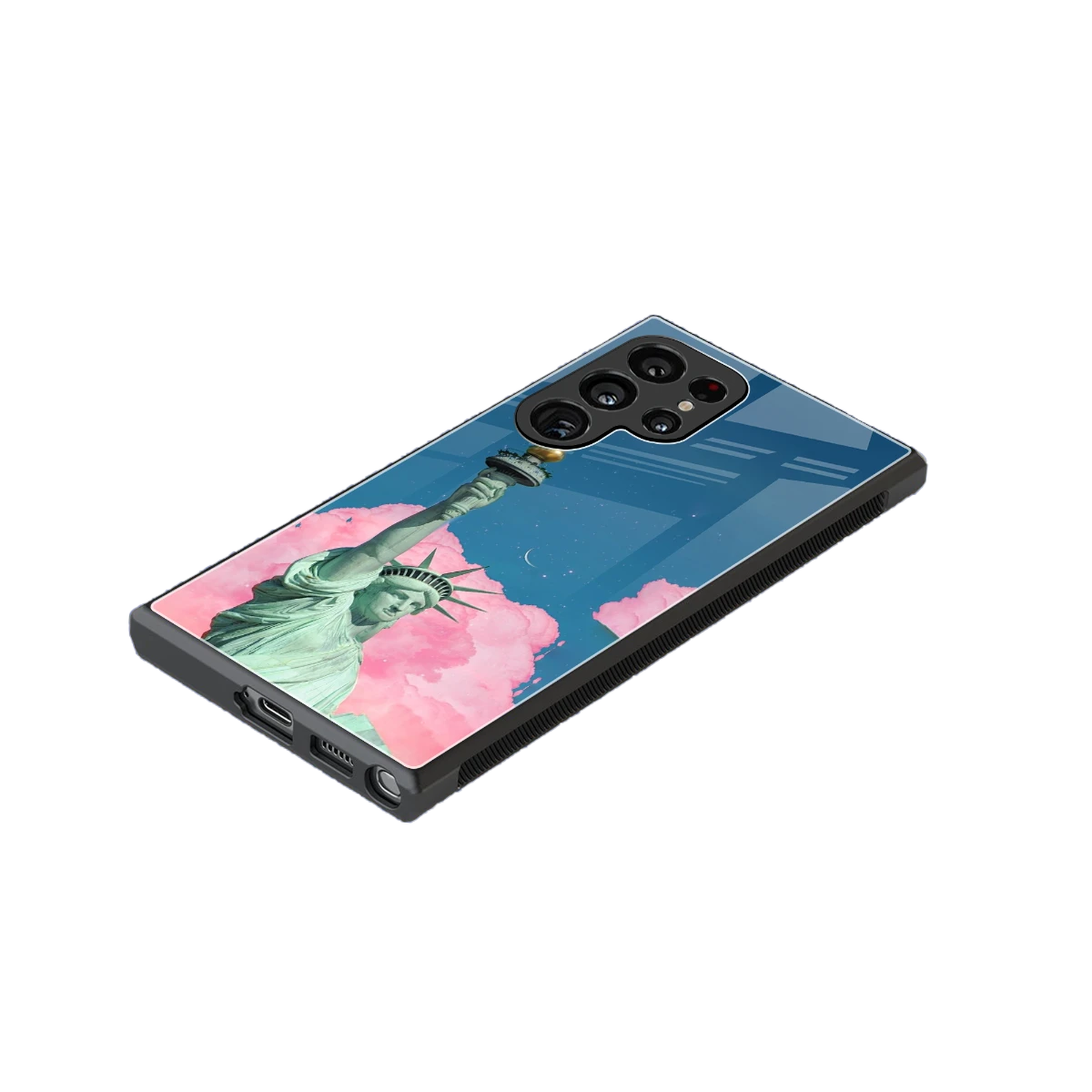 Dreamy Freedom stylish phone case for samsung galaxy s23 ultra | glossy glass and slim fit