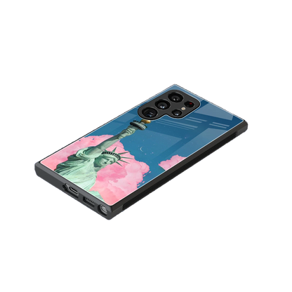 Dreamy Freedom stylish phone case for samsung galaxy s24 ultra | glossy glass and slim fit