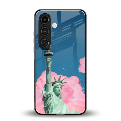 Dreamy Freedom back phone cover | glass case for samsung galaxy s24