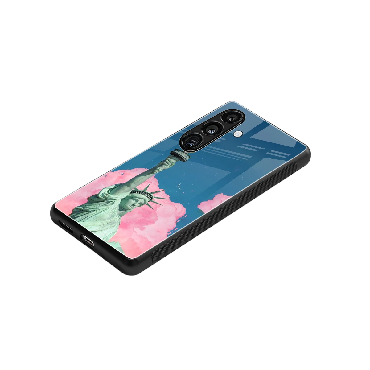 Dreamy Freedom stylish phone case for samsung galaxy s23 plus | glossy glass and slim fit