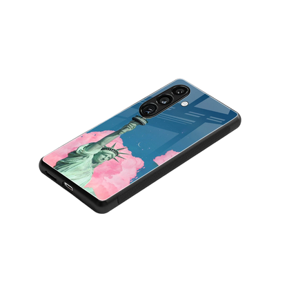 Dreamy Freedom stylish phone case for samsung galaxy s23 plus | glossy glass and slim fit