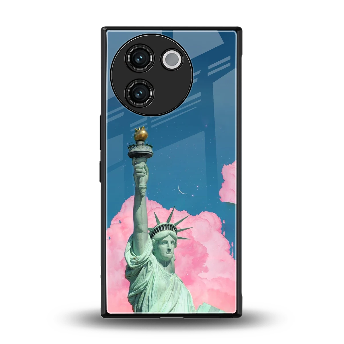 Dreamy Freedom back phone cover | glass case for vivo v30e