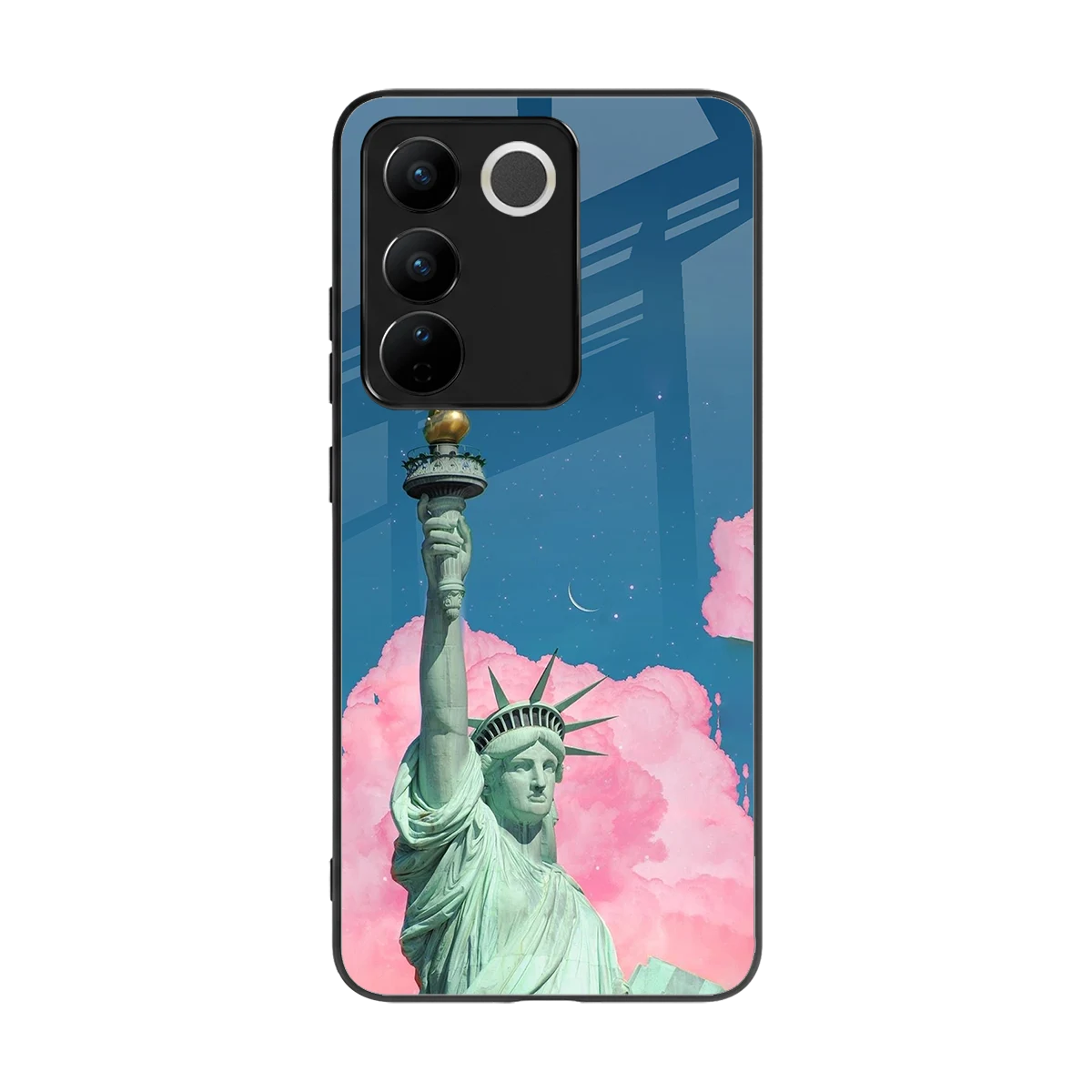 Dreamy Freedom back phone cover | glass case for vivo v27 5g