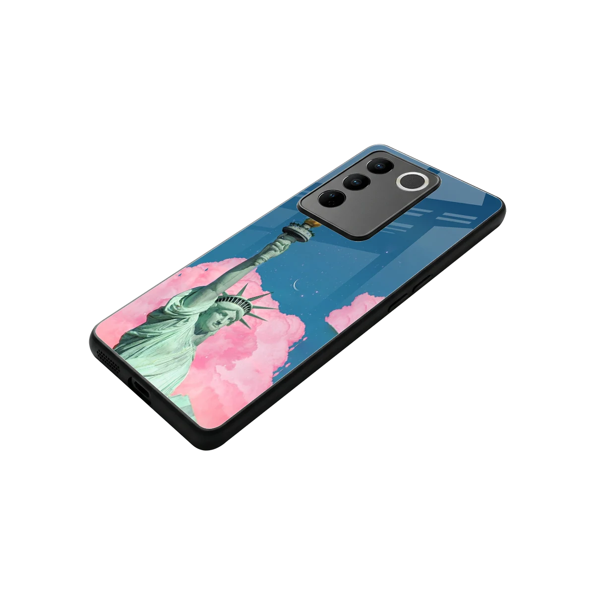 Dreamy Freedom stylish phone case for vivo v27 5g | glossy glass and slim fit