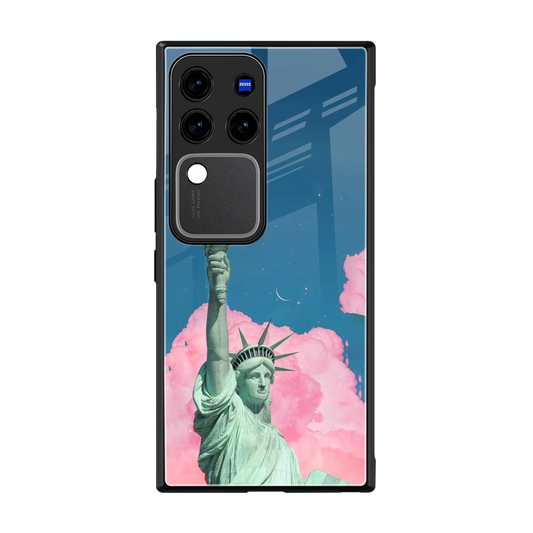 Dreamy Freedom back phone cover | glass case forvivo v30 pro