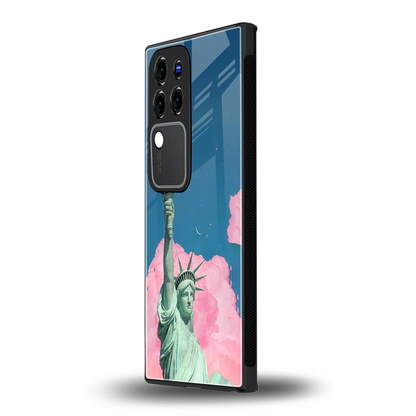Dreamy Freedomvivo v30 pro mobile cover | shockproof glass phone case