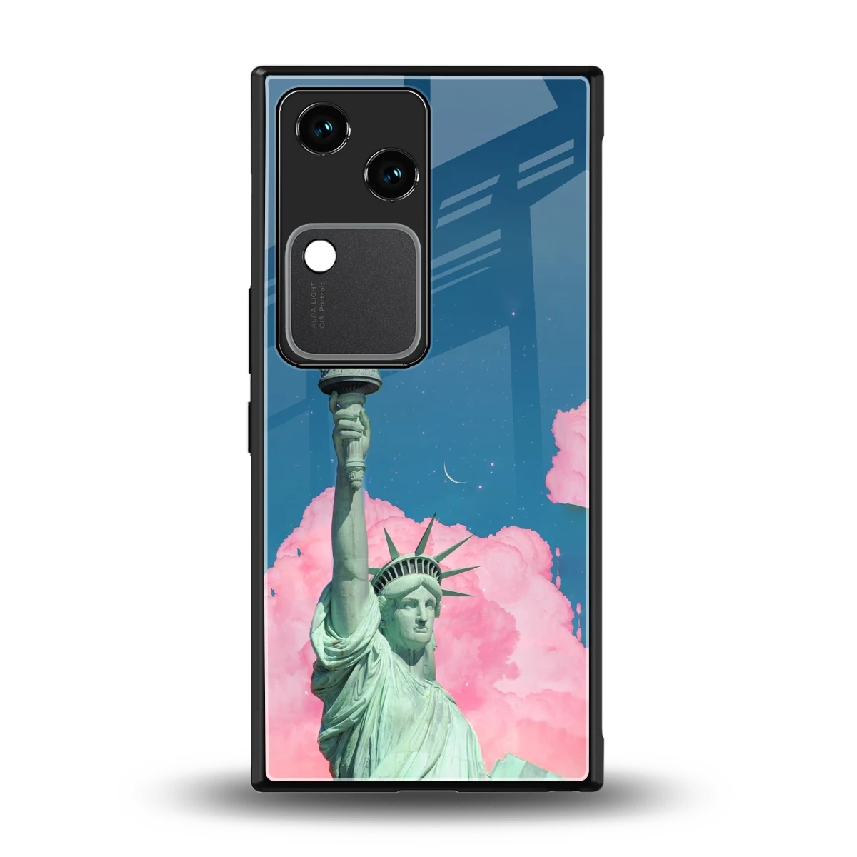 Dreamy Freedom back phone cover | glass case for vivo v30