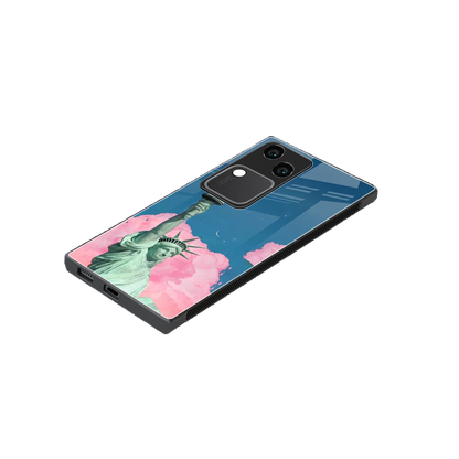 Dreamy Freedom stylish phone case for vivo v30 | glossy glass and slim fit