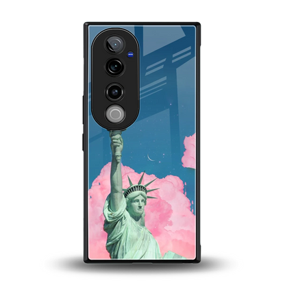 Dreamy Freedom back phone cover | glass case for vivo v40 pro