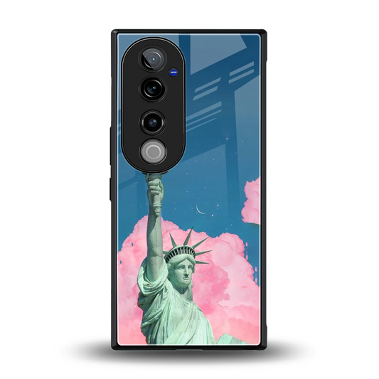 Dreamy Freedom back phone cover | glass case for vivo v40 pro