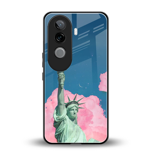 Dreamy Freedom back phone cover | glass case for vivo v40e