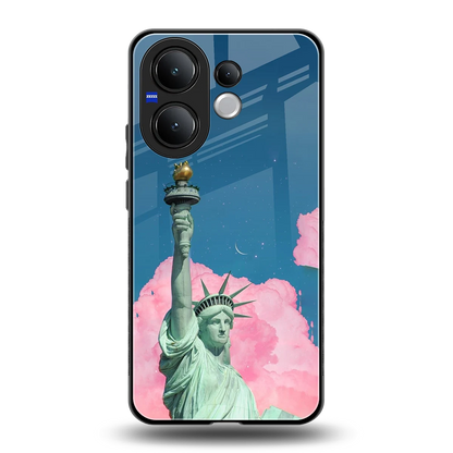 Dreamy Freedom back phone cover | glass case for vivo v60