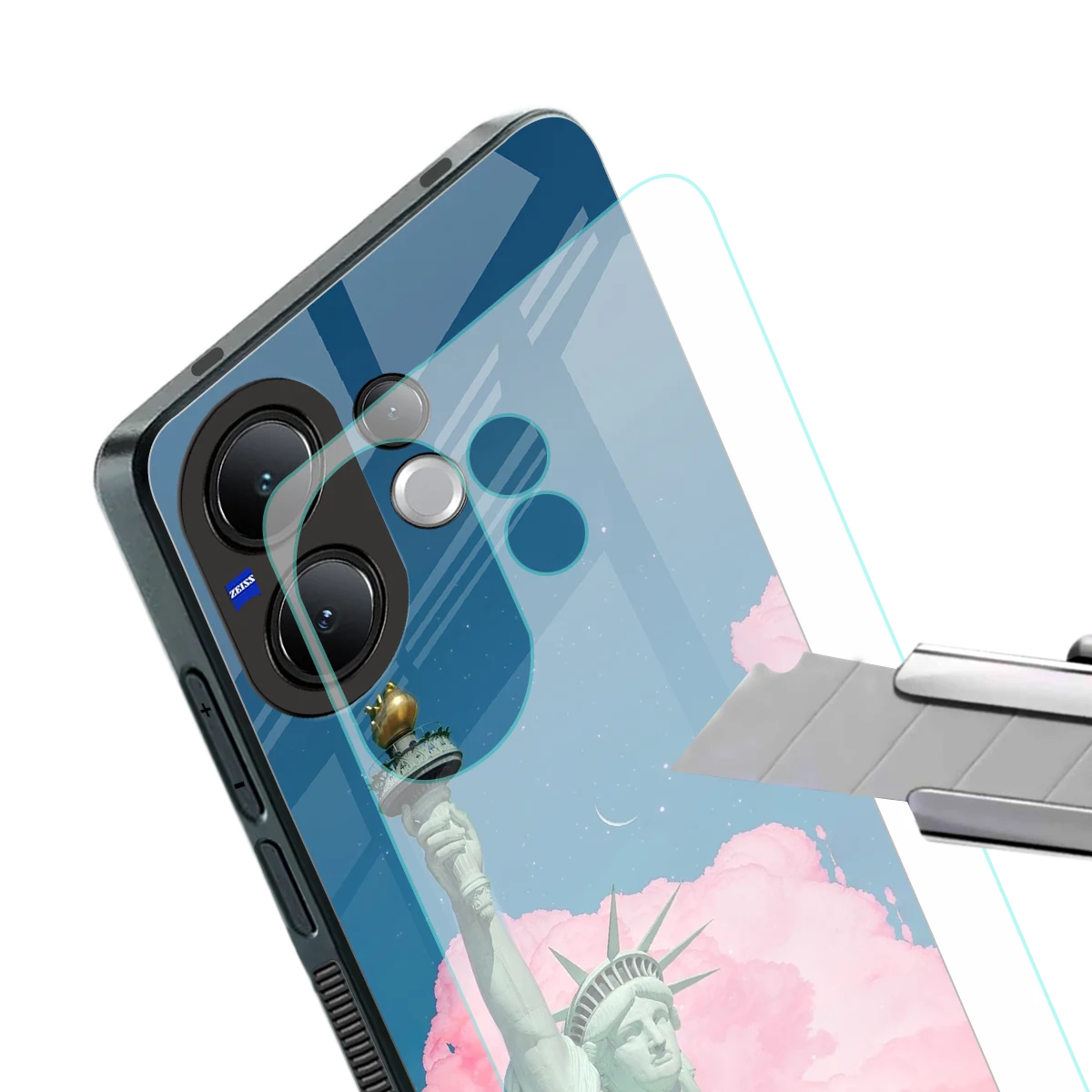 Dreamy Freedom stylish phone case for vivo v60 | glossy glass and slim fit