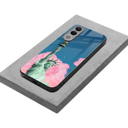Dreamy Freedom stylish phone case for vivo v70 fe | glossy glass and slim fit