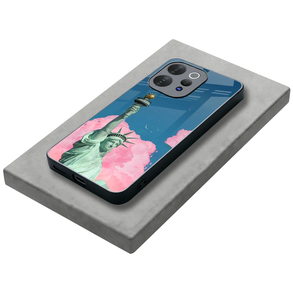 Dreamy Freedom stylish phone case for vivo v70 | glossy glass and slim fit