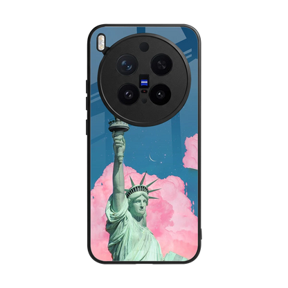Dreamy Freedom back phone cover | glass case for vivo x300 pro