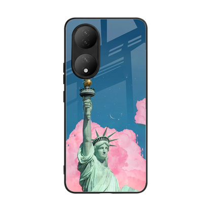 Dreamy Freedom back phone cover | glass case for Vivo-y100