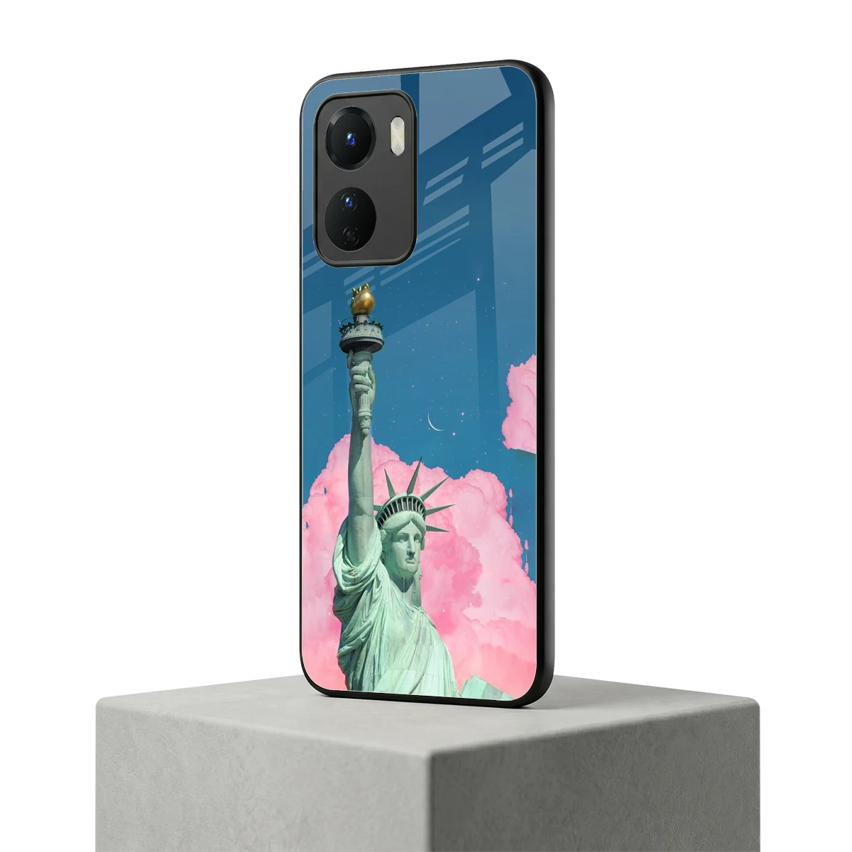 Dreamy Freedom vivo y16 mobile cover | shockproof glass phone case