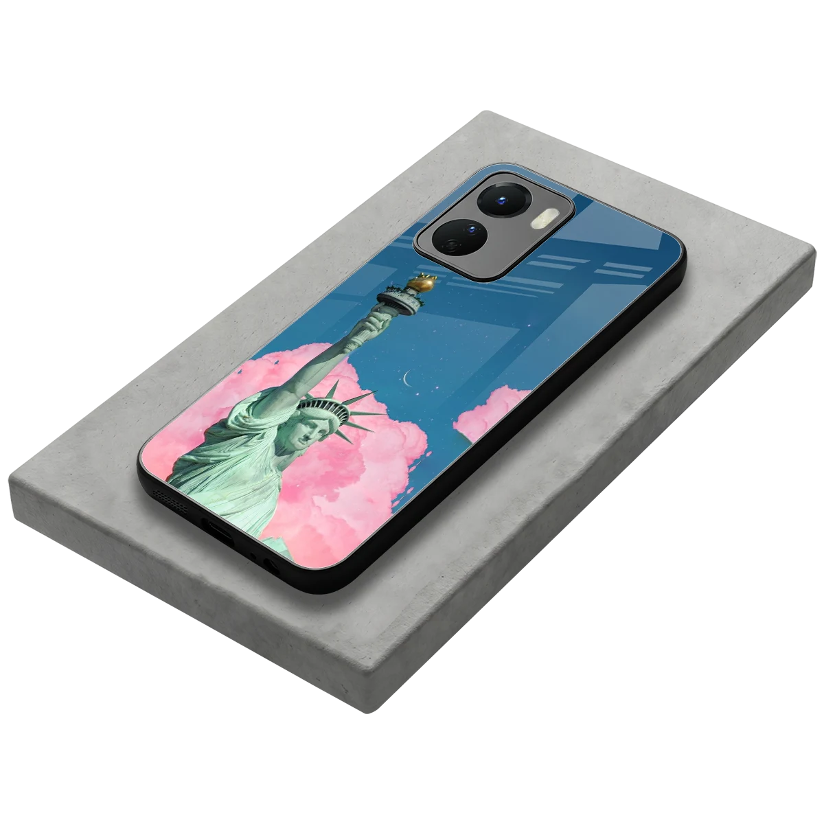 Dreamy Freedom stylish phone case for vivo y16 | glossy glass and slim fit