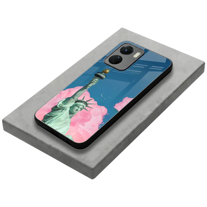 Dreamy Freedom stylish phone case for vivo y16 | glossy glass and slim fit