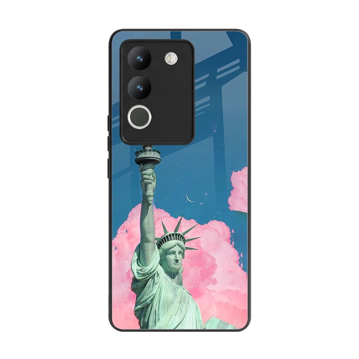 Dreamy Freedom back phone cover | glass case for vivo y200 5g