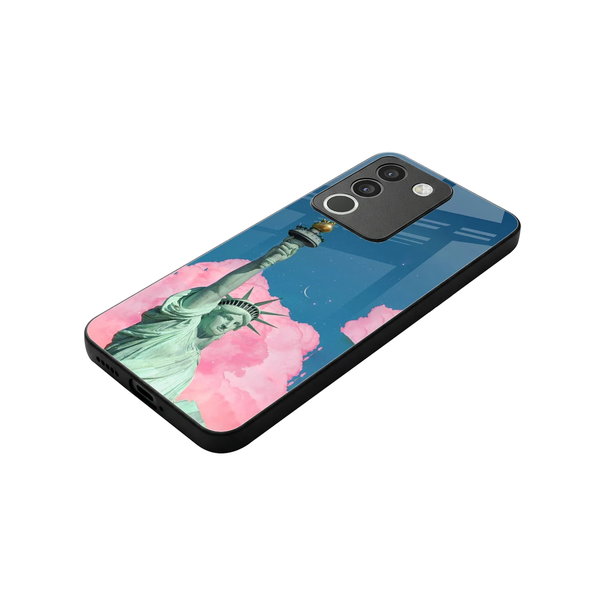 Dreamy Freedom stylish phone case for vivo y200 5g | glossy glass and slim fit