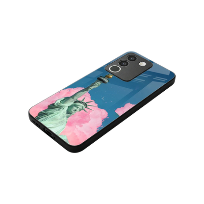 Dreamy Freedom stylish phone case for vivo y200 5g | glossy glass and slim fit