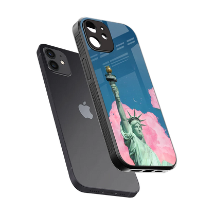 Dreamy Freedom sleek iphone 11 cover with tempered glass back and TPU edges