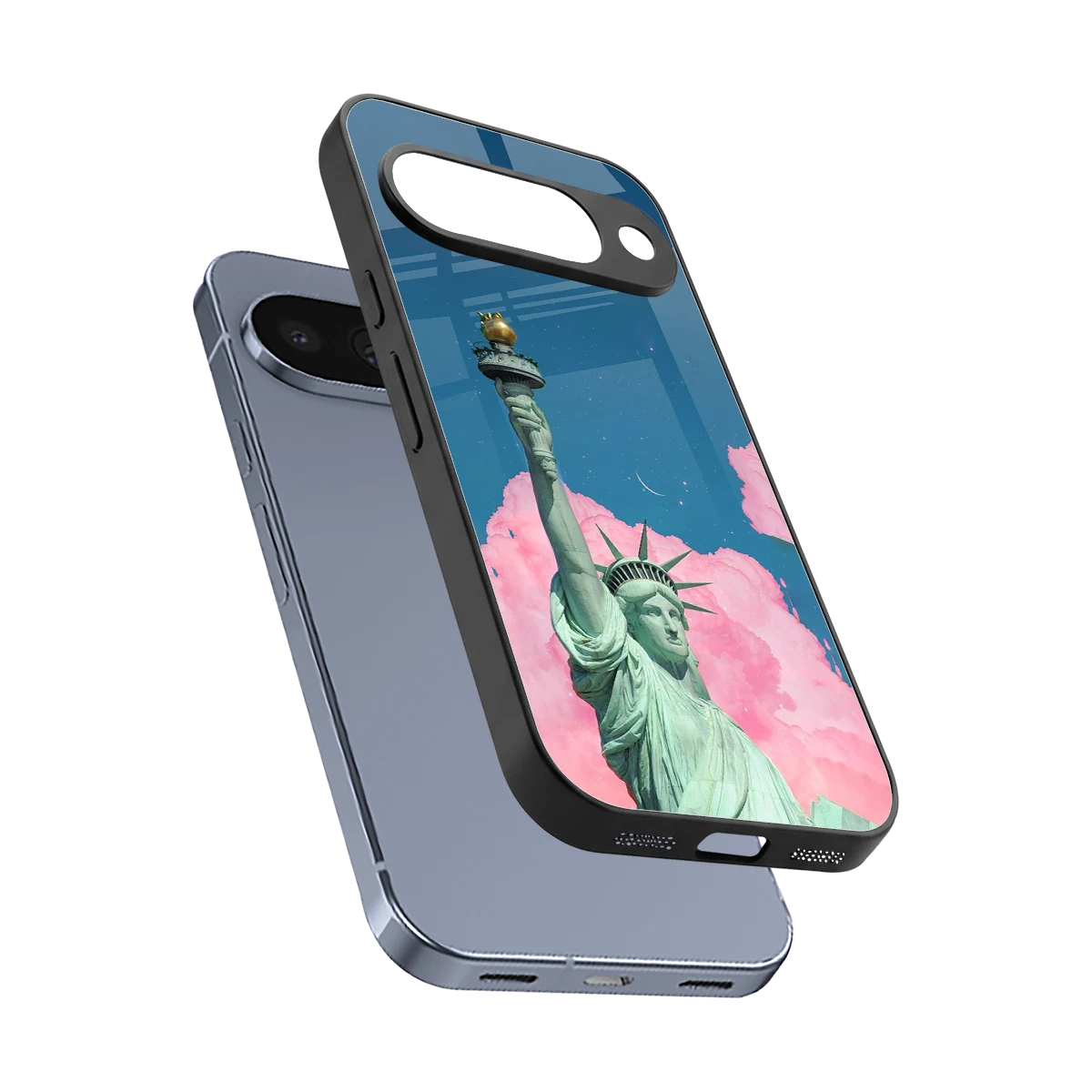 Dreamy Freedom sleek google pixel 10 cover with tempered glass back and TPU edges