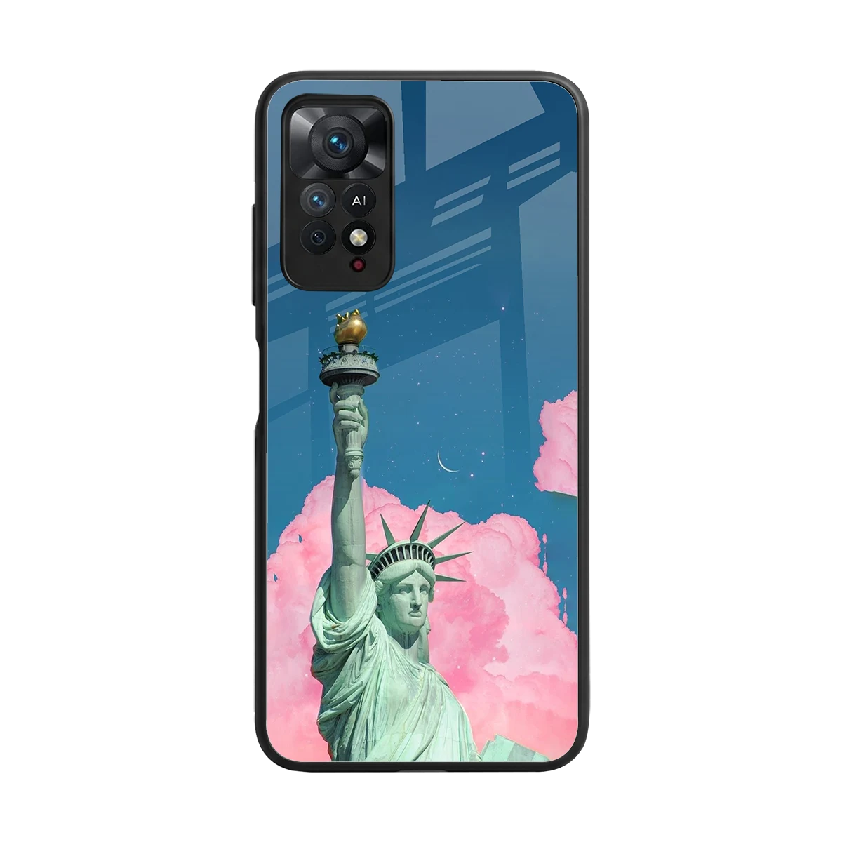 Dreamy Freedom back phone cover | glass case for redmi note 11 pro