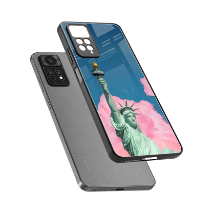 Dreamy Freedom sleek redmi note 11 pro cover with tempered glass back and TPU edges