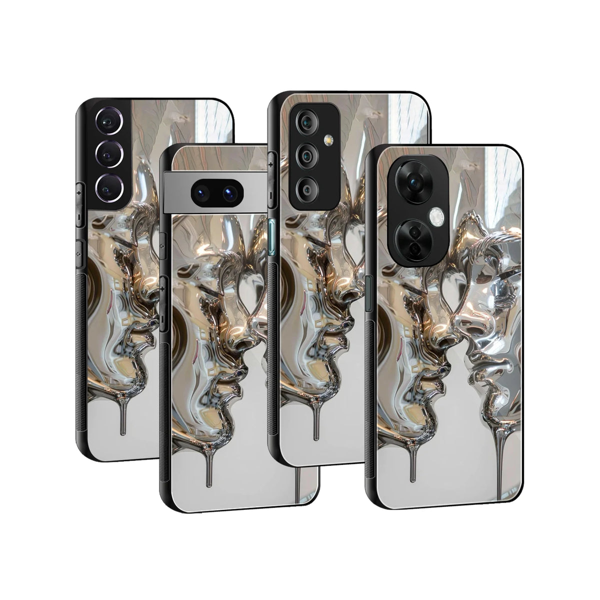 Stylish Glass Back Case for All Smartphones iPhone, Samsung, OnePlus, Pixel, Redmi, Oppo, Vivo, Motorola