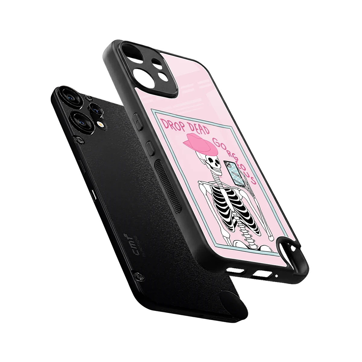 Drop Dead Gorgeous sleek cmf nothing phone 2 pro cover with tempered glass back and TPU edges