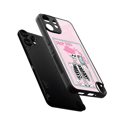 Drop Dead Gorgeous sleek cmf nothing phone 2 pro cover with tempered glass back and TPU edges