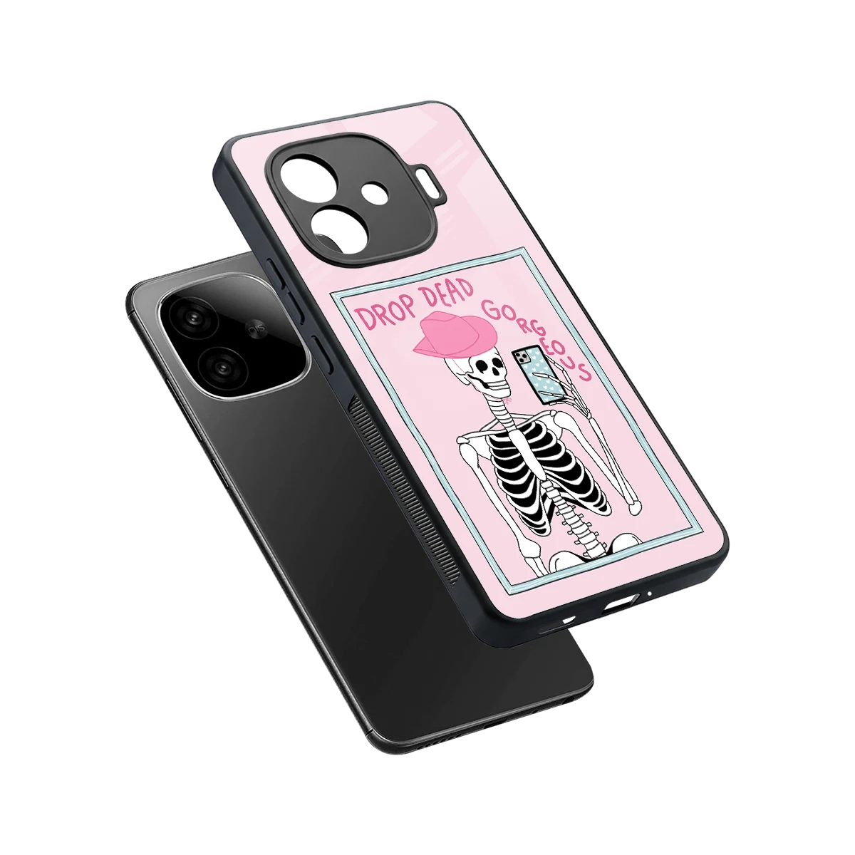 Drop Dead Gorgeous sleek iqoo neo 10r 5g cover with tempered glass back and TPU edges