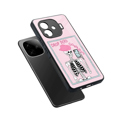Drop Dead Gorgeous sleek iqoo neo 10r 5g cover with tempered glass back and TPU edges