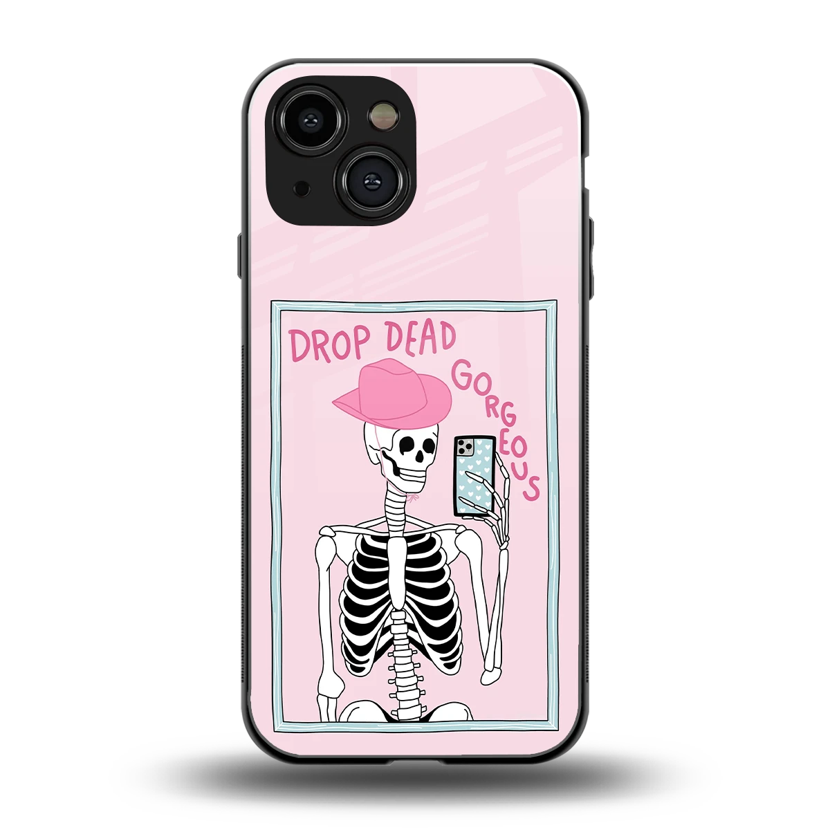 Drop Dead Gorgeous back phone cover | glass case for iphone 13 mini