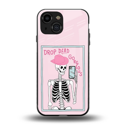 Drop Dead Gorgeous back phone cover | glass case for iphone 13 mini