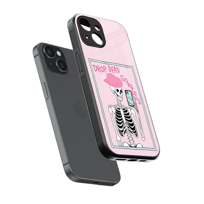 Drop Dead Gorgeous sleek iphone 13 cover with tempered glass back and TPU edges