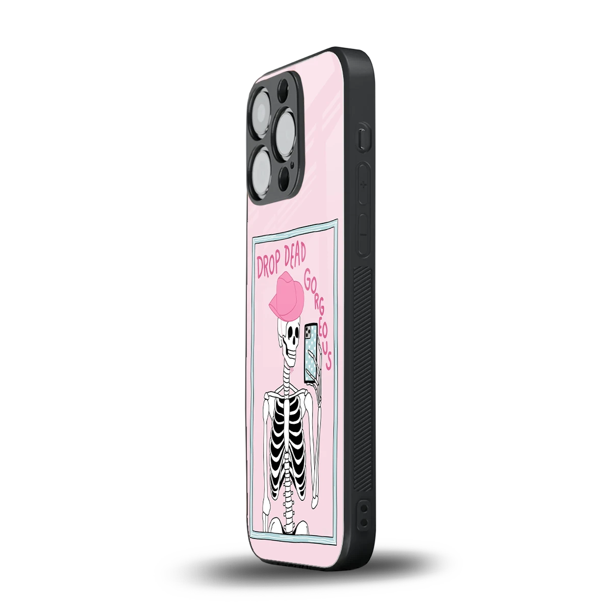 Drop Dead Gorgeous iphone 15 pro mobile cover | shockproof glass phone case