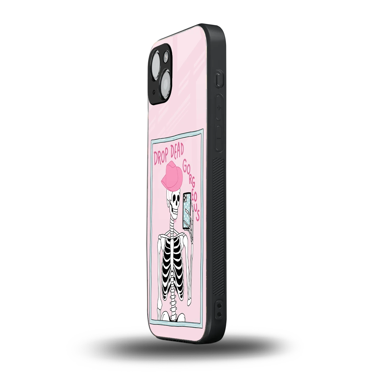 Drop Dead Gorgeous iphone 15 mobile cover | shockproof glass phone case