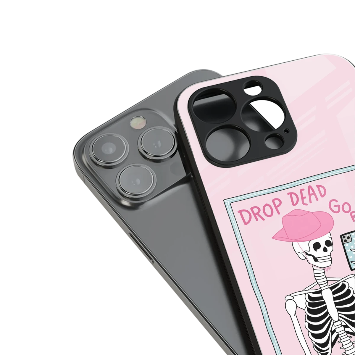 Drop Dead Gorgeous stylish phone case for iphone 15 pro | glossy glass and slim fit